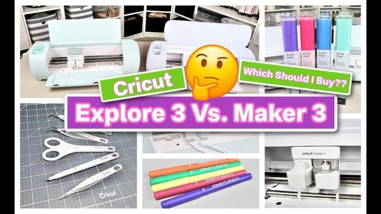 Cricut Maker 3 vs. Cricut Explore 3: Which Machine Is Right for You?