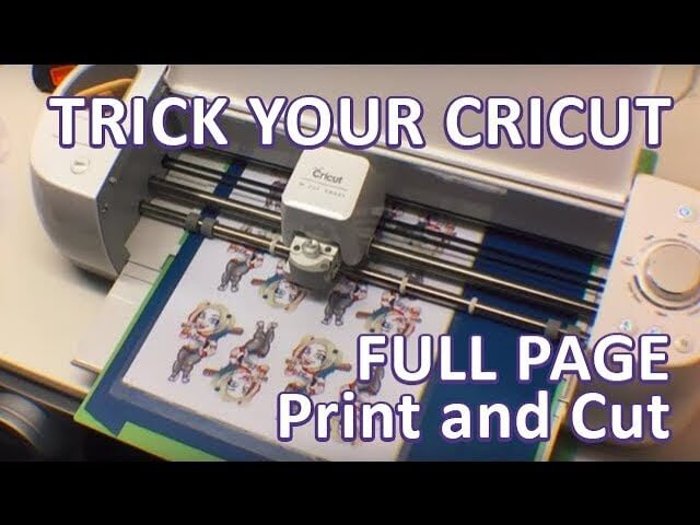 How to Cut on a Full Page with Cricut