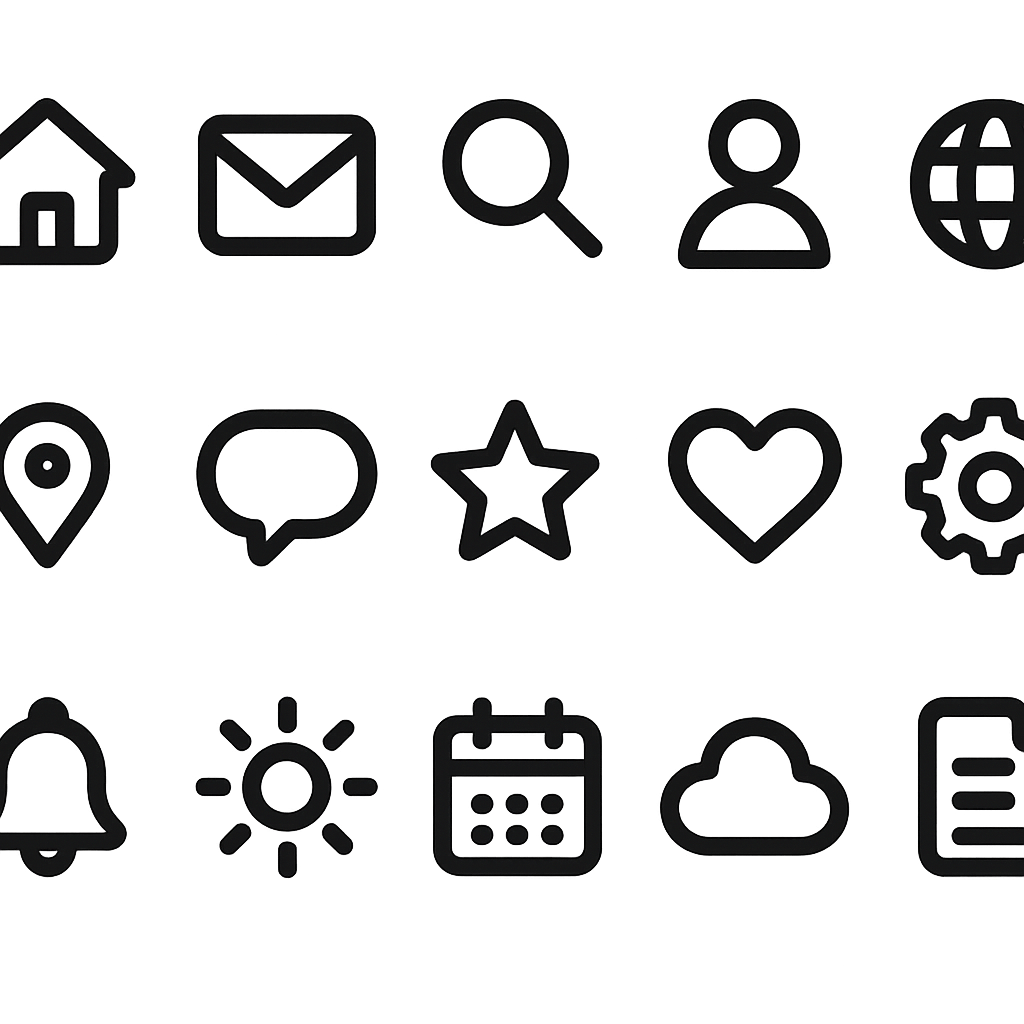 SVG Bundle with Fonts and Icons